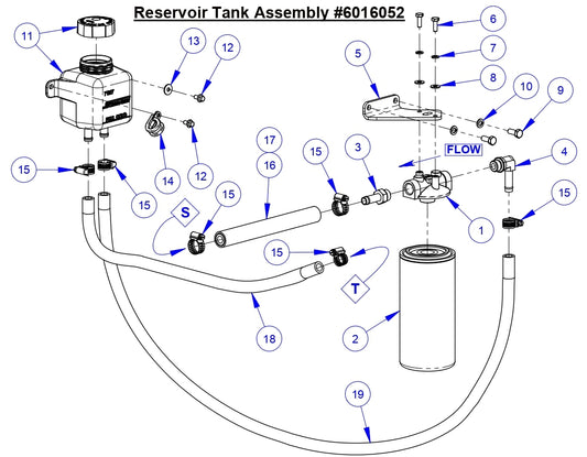 CC9074DK Reservoir Tank Assembly Parts