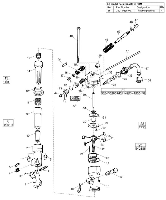 RH658 L-01 Rock Drill