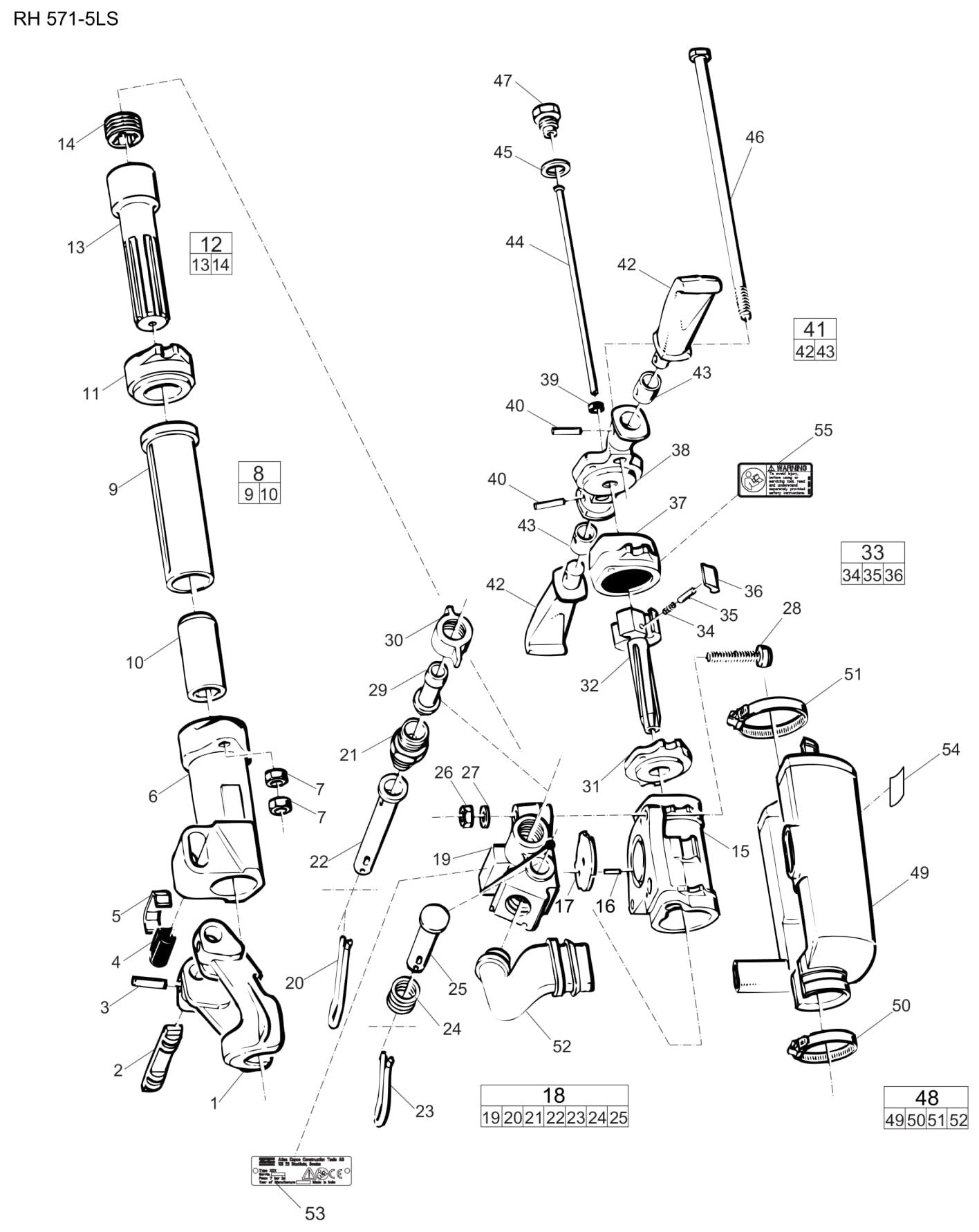RH 571 5LS Rock Drill
