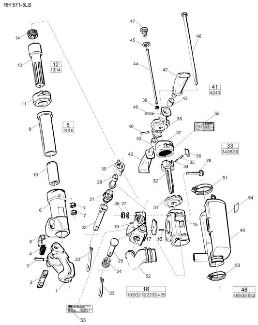 RH 571 5LS Rock Drill