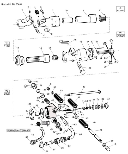 RH 656 W Rock Drill