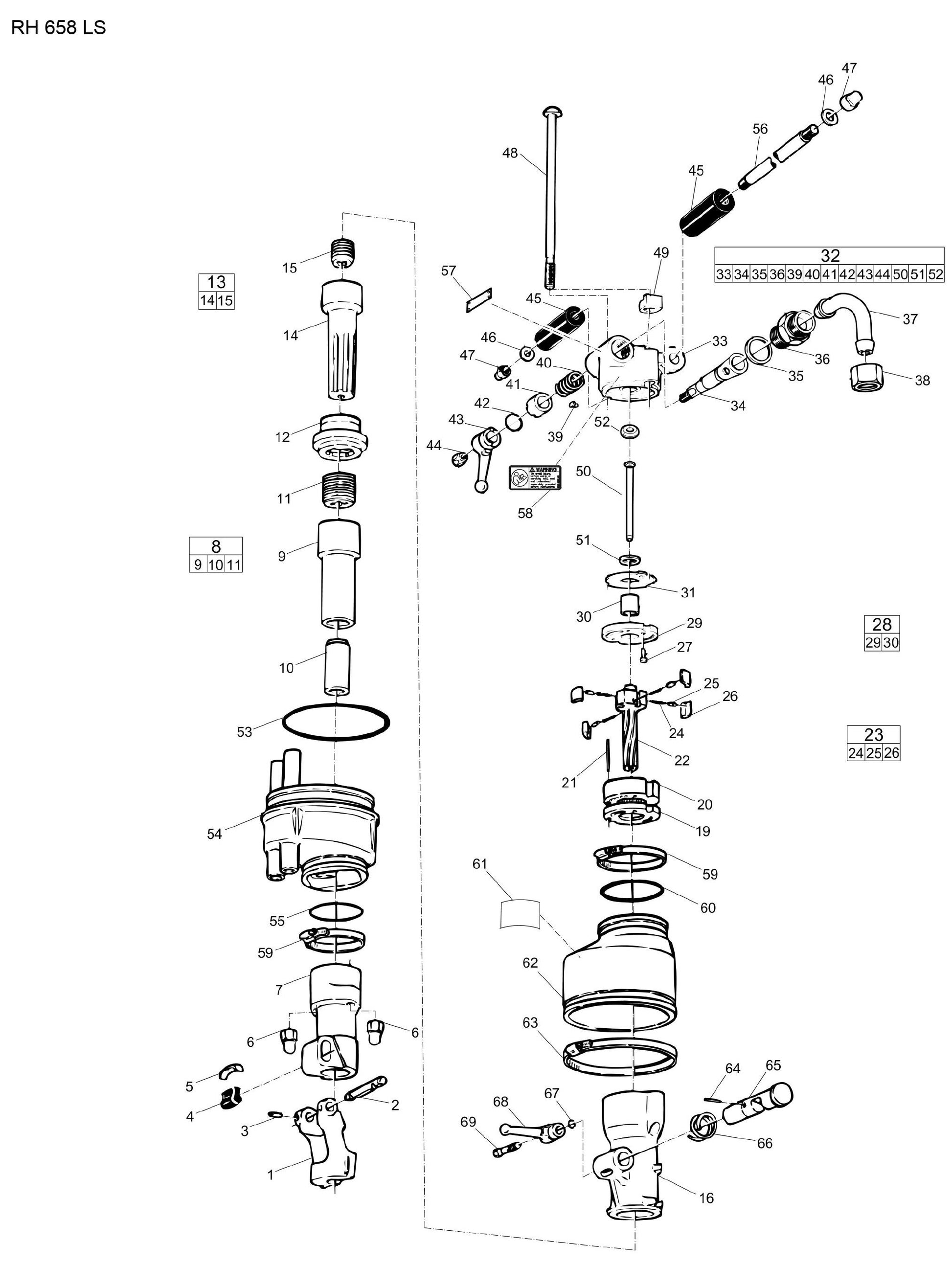 RH658 LS Rock Drill