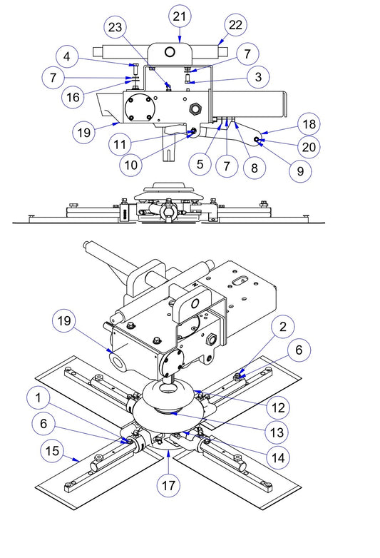 MP215, MP235 Mechanical Pro Riders Right Hand Rotor Assembly Parts by Allen Engineering