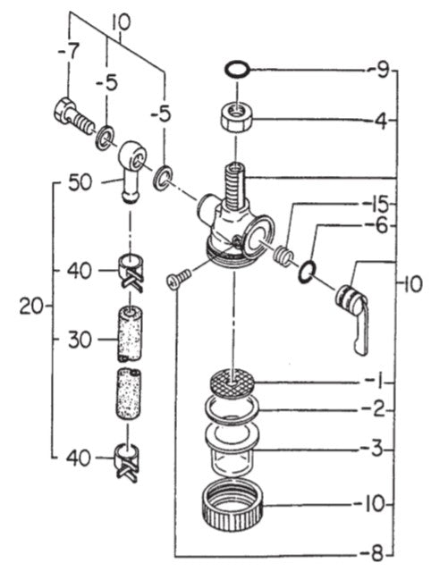 GA36RZ3 GA-3.6RZ3 Robin EH-25 Engine Fuel Strainer Parts by Multiquip