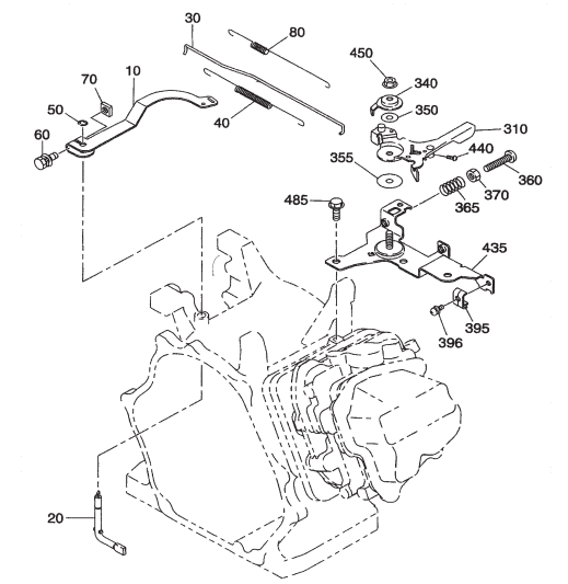 GA45R GA45RA ROBIN EX270D20110/EX270D20220- Governor Assembly Parts By Multiquip