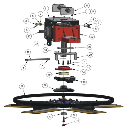 MSP475 Mechanical Super Pro Rotor Assembly (Left Hand) Parts by Allen Engineering