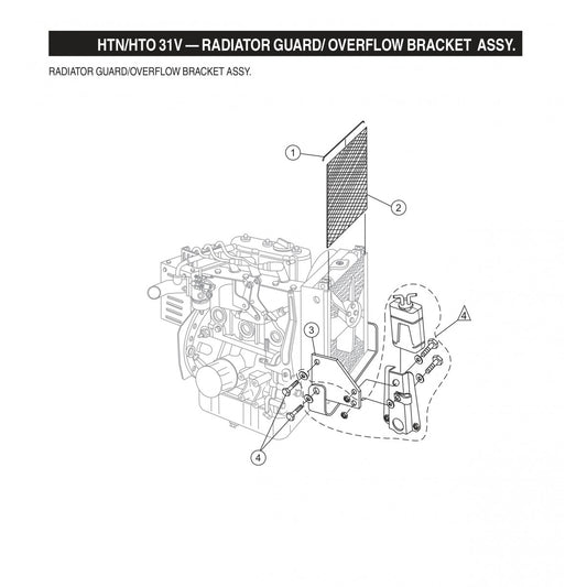 HTN-31VTCSL5 HTO-31VTCSL5 Radiator Guard/Overflow Bracket Assembly