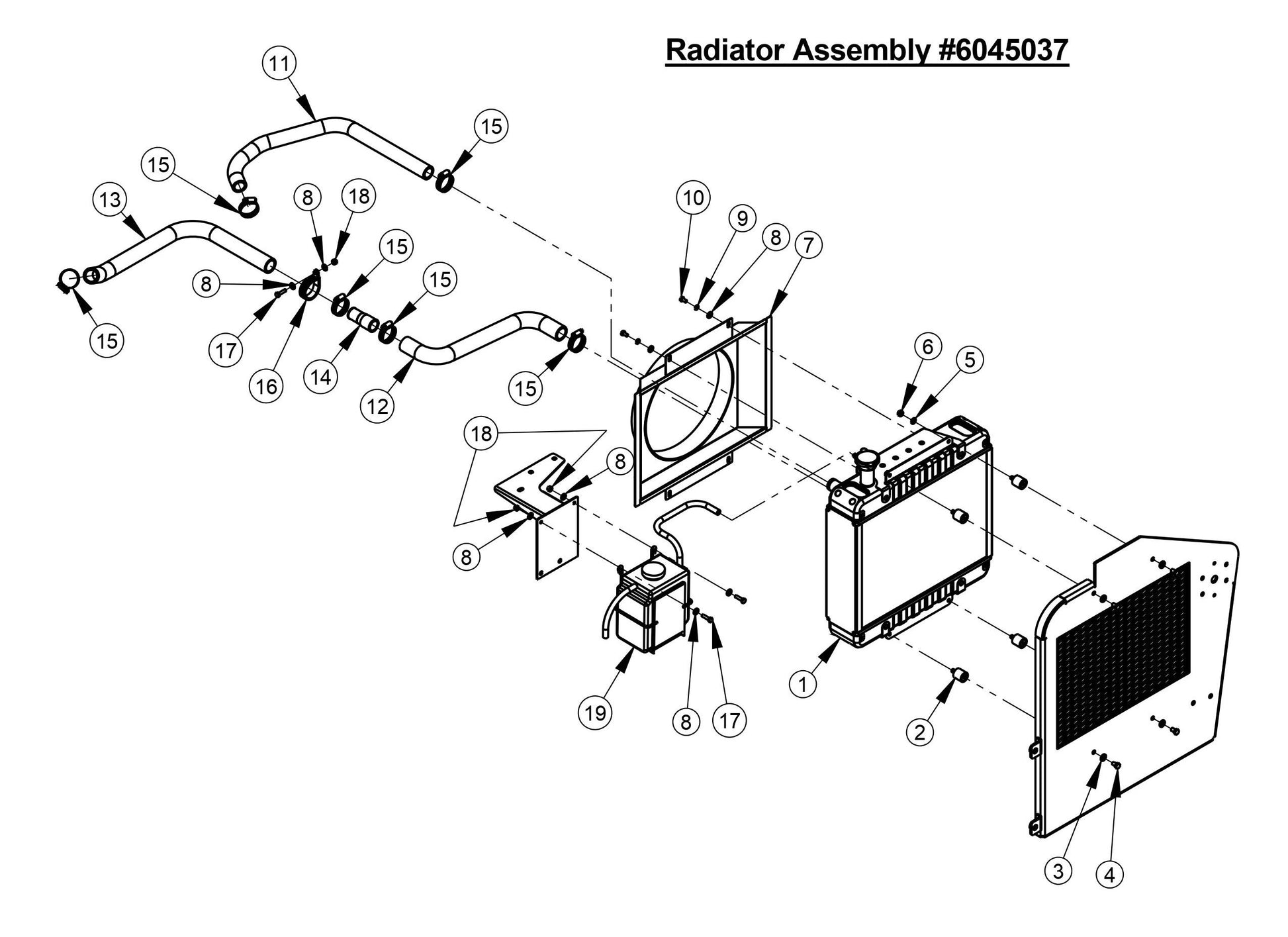CC4144DXL Radiator Assembly