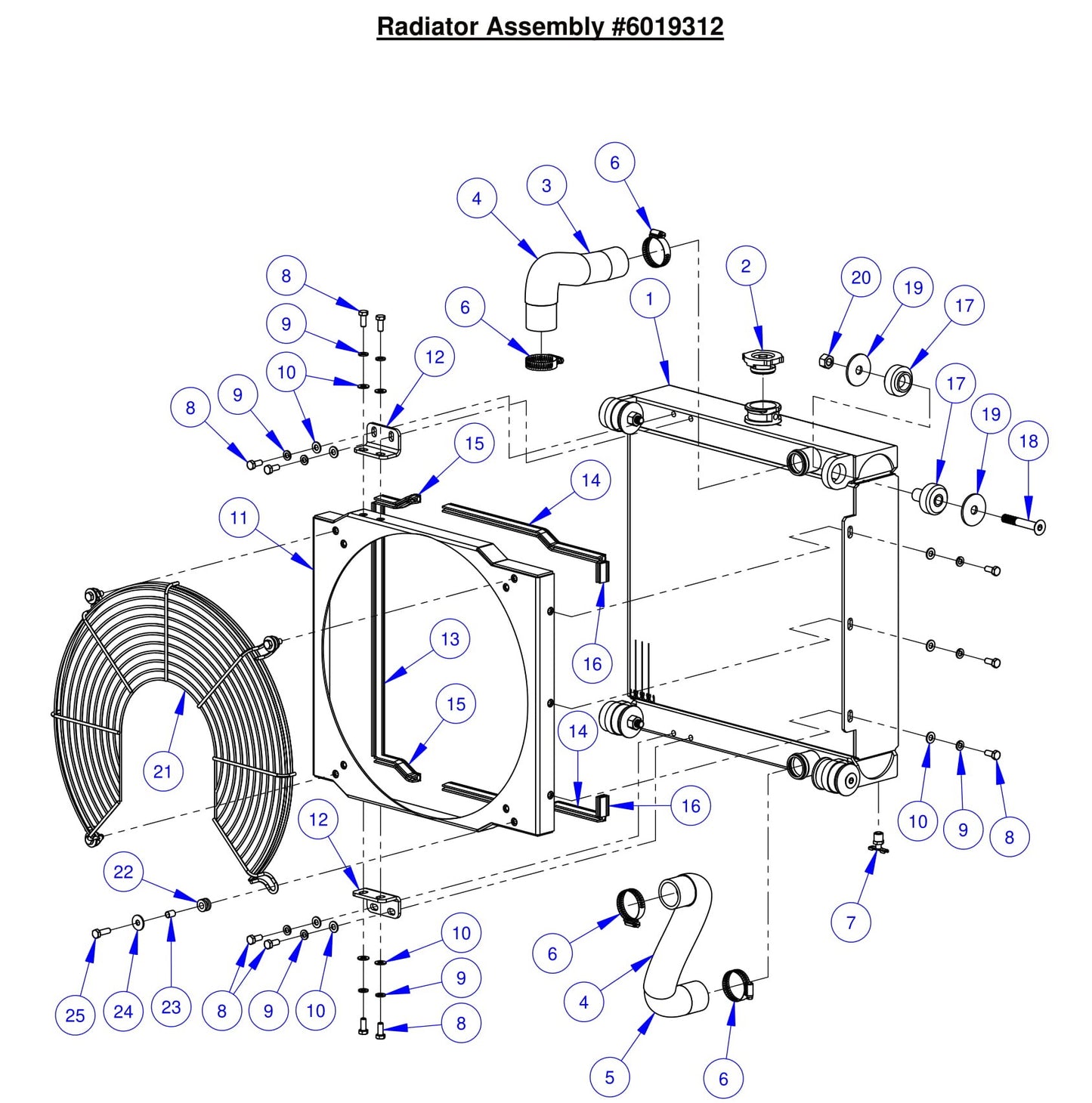 CC6561-3 Radiator Assembly 