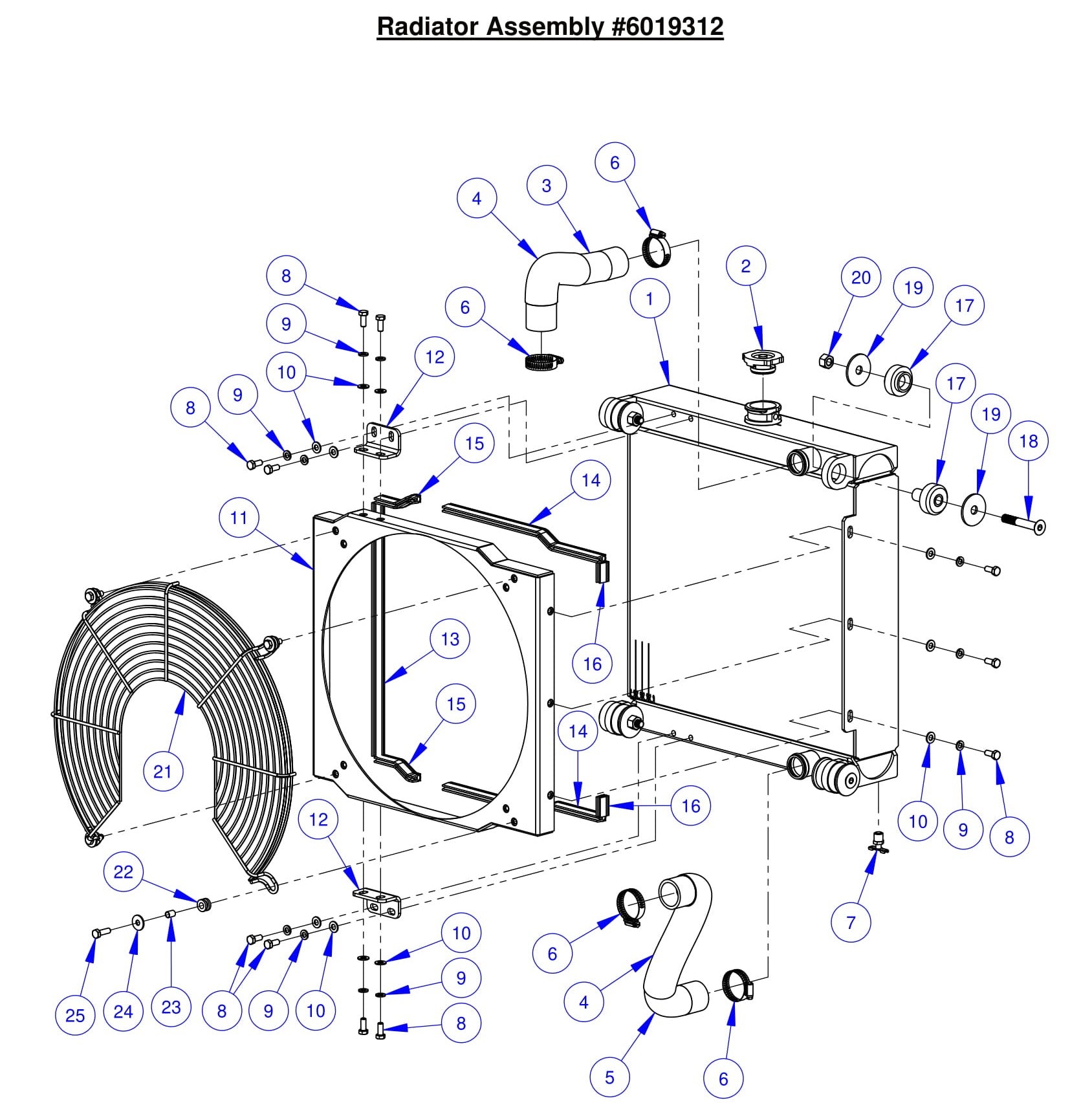 CC6561-3 Radiator Assembly 