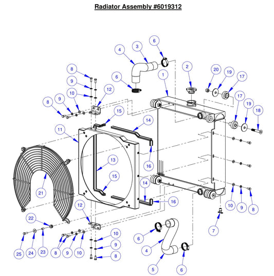 CC6561-3 Radiator Assembly 