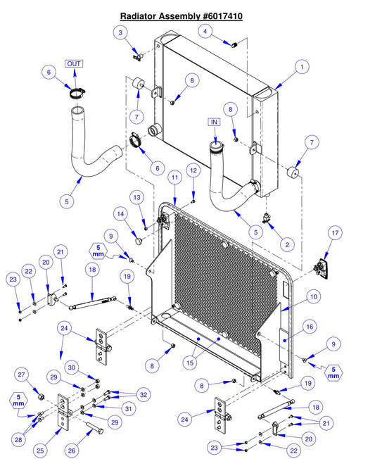 CC7574DK Radiator Assembly