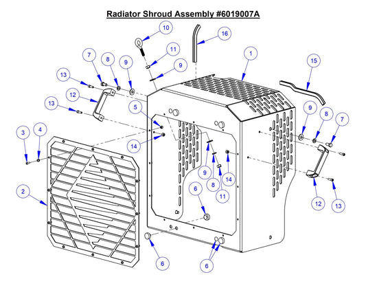 CC6566 Radiator  Shroud Assembly