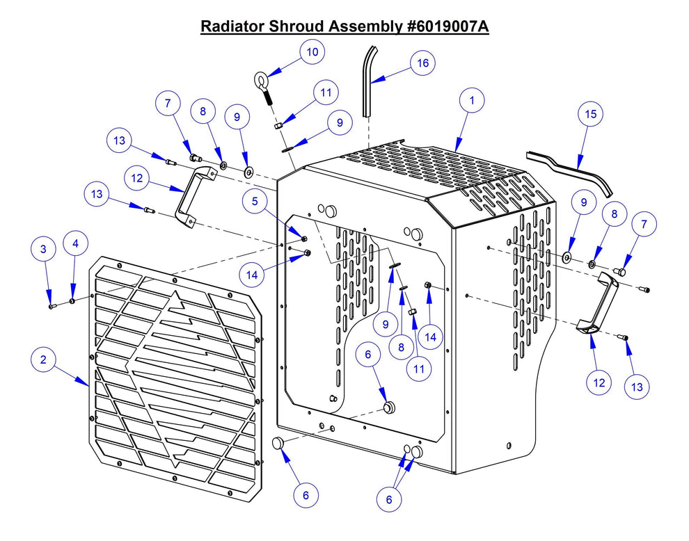 CC6566 Radiator  Shroud Assembly