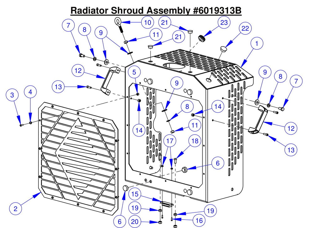 CC6561-3 Radiator Shroud Assembly