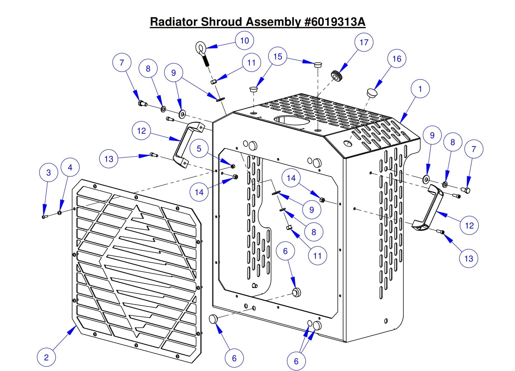 CC6561 Radiator Shroud Assembly