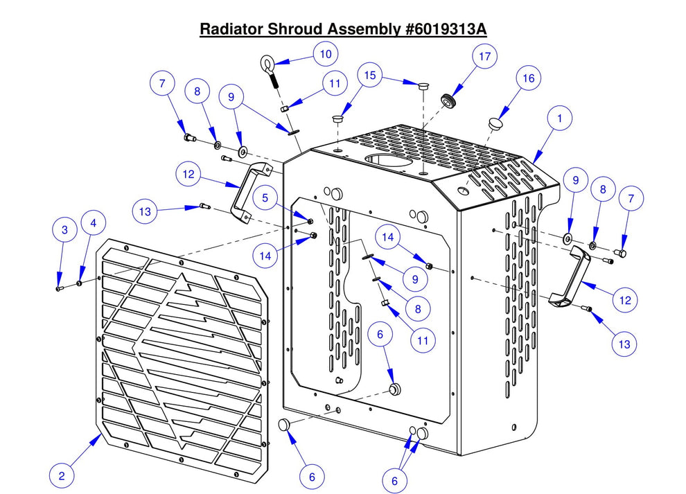 CC6561 Radiator Shroud Assembly