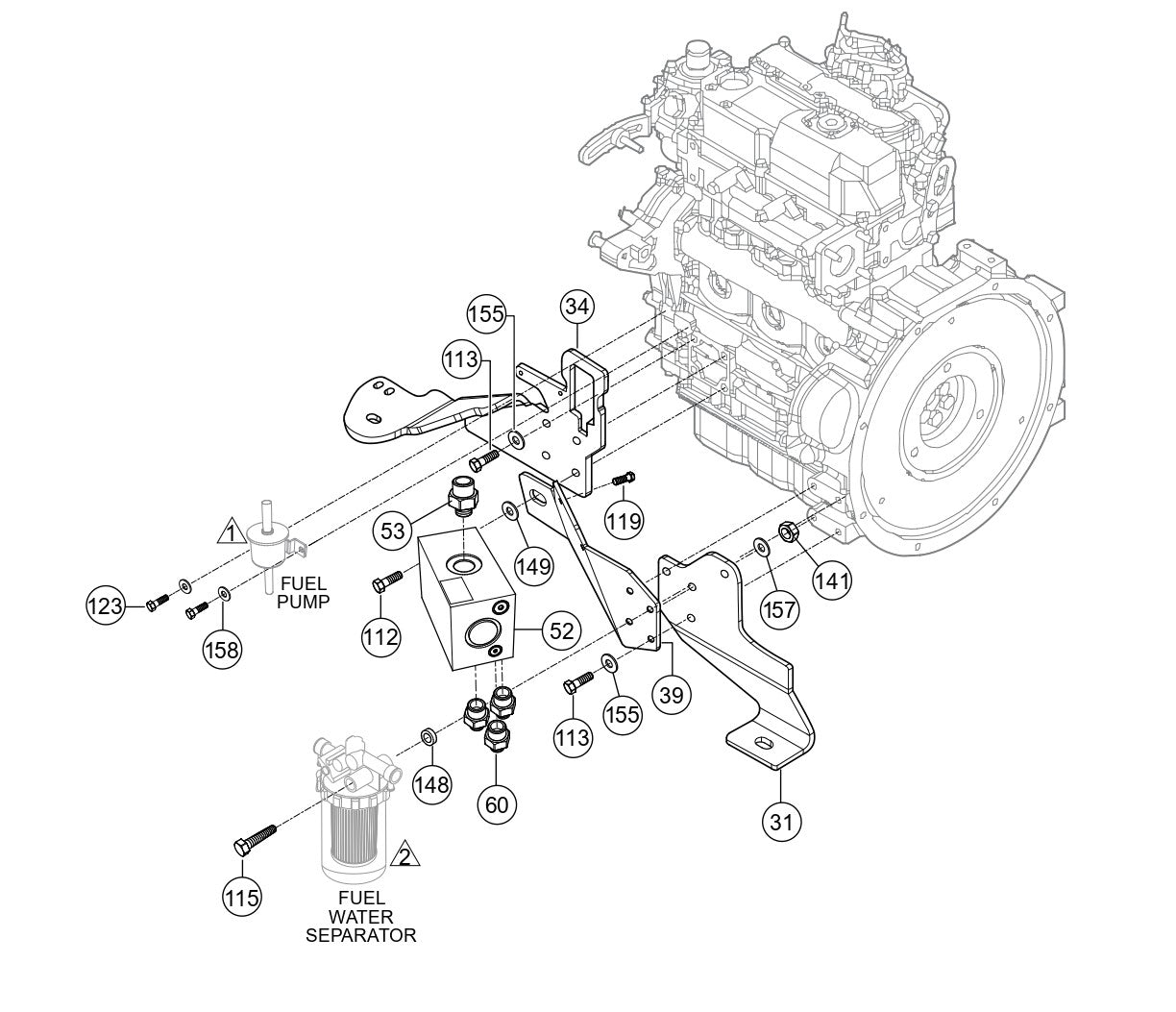 Flow Divider And Mounting Assembly Parts for Rammax RX1575 SN 5572980 and Above Trench Roller By Multiquip