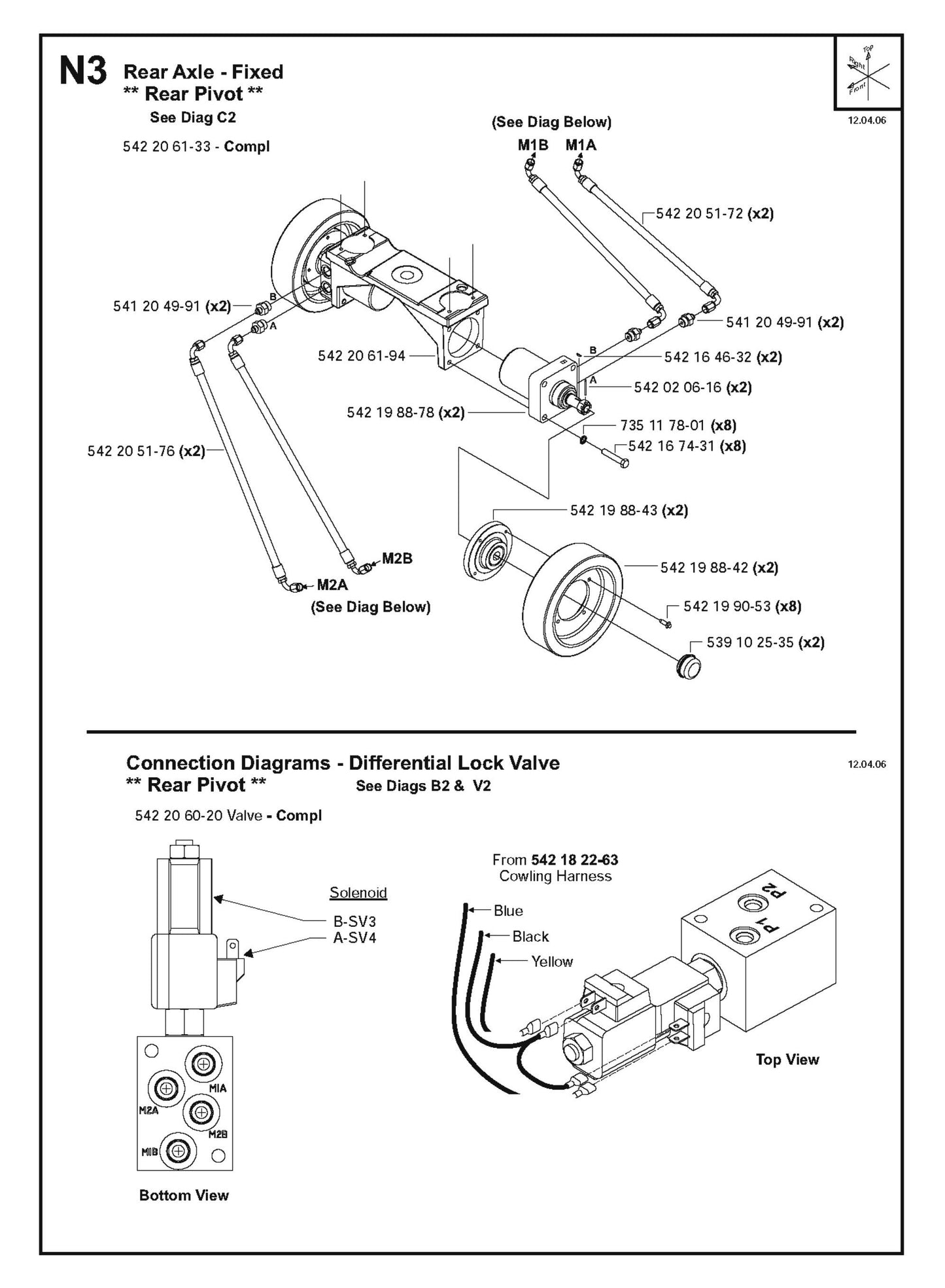 Rear Axle-Fixed Parts for FS4800 D By Husqvarna