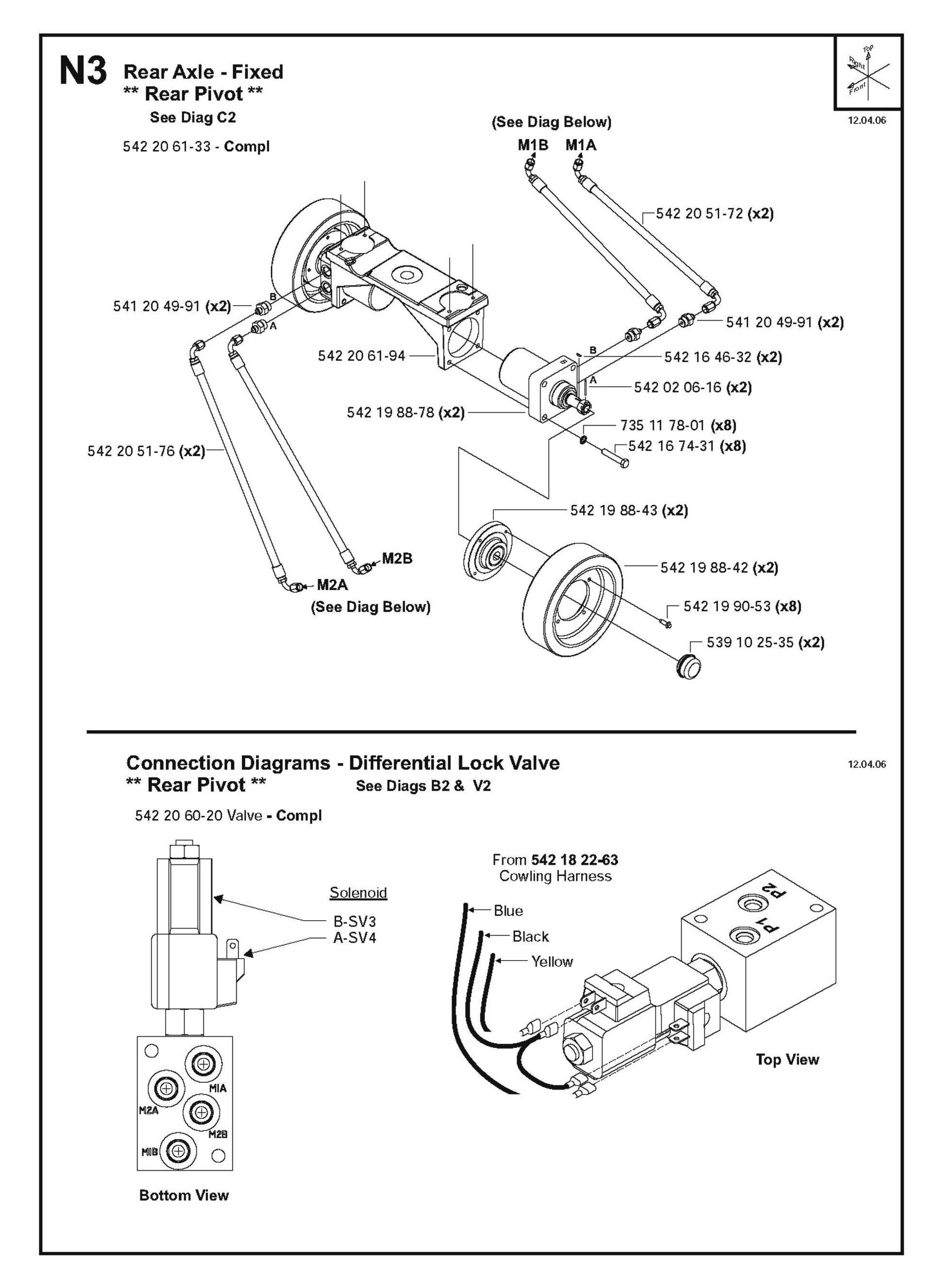 Rear Axle-Fixed Parts for FS4800 D By Husqvarna