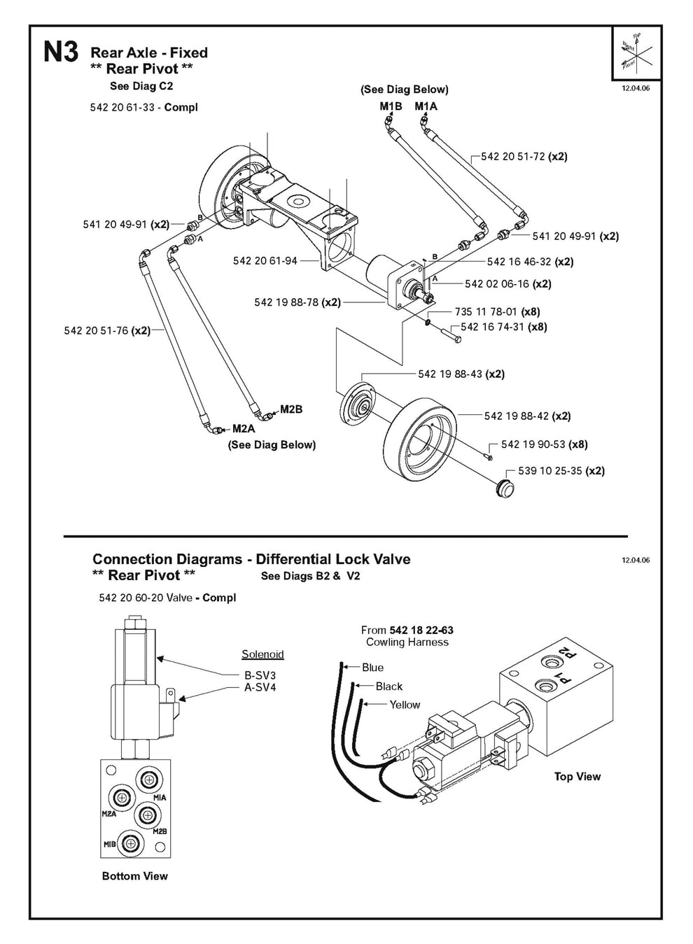 Rear Axle-Fixed Parts for FS4800 D By Husqvarna
