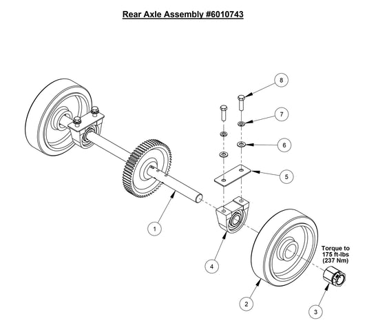 CC6566 Rear Axle Assembly