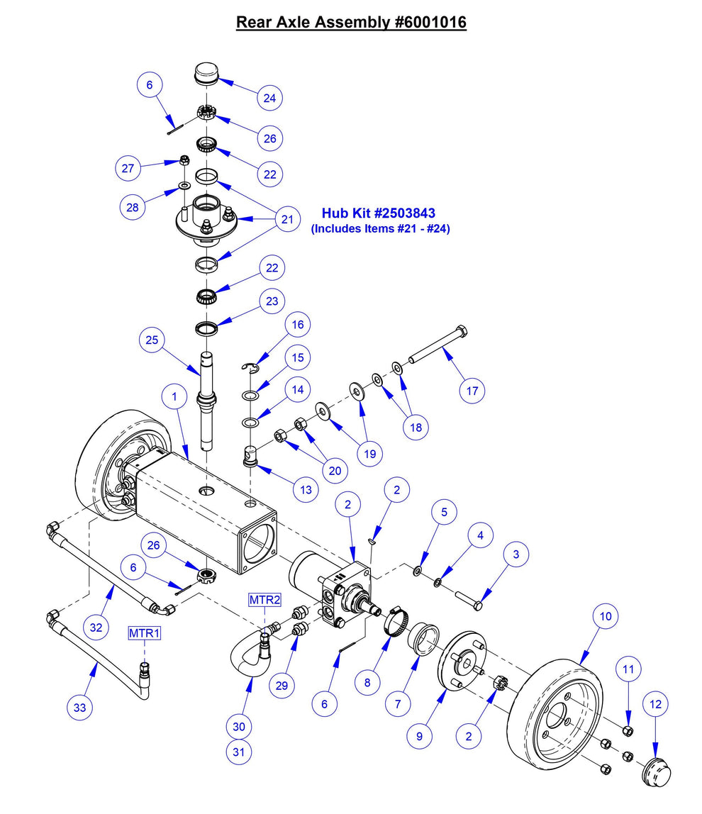 CC5049 Rear Axle Assembly