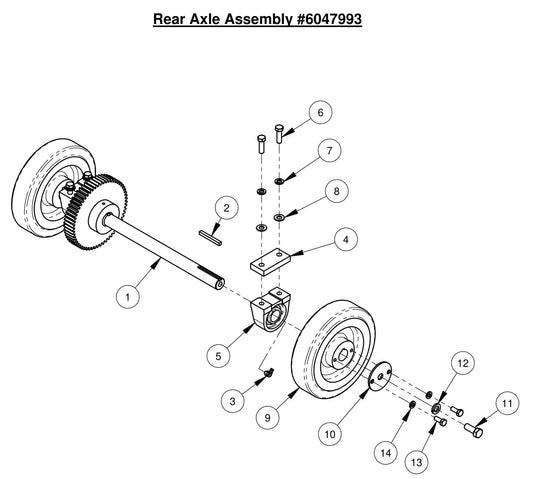 CC2500 Rear Axle Assembly 