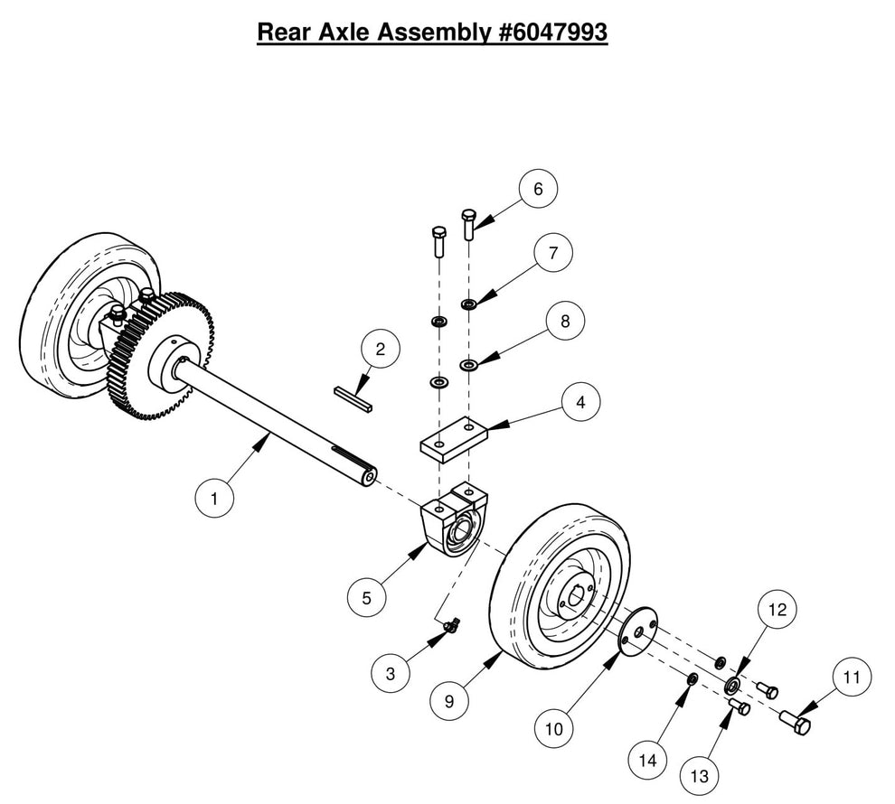 CC2500 Rear Axle Assembly 