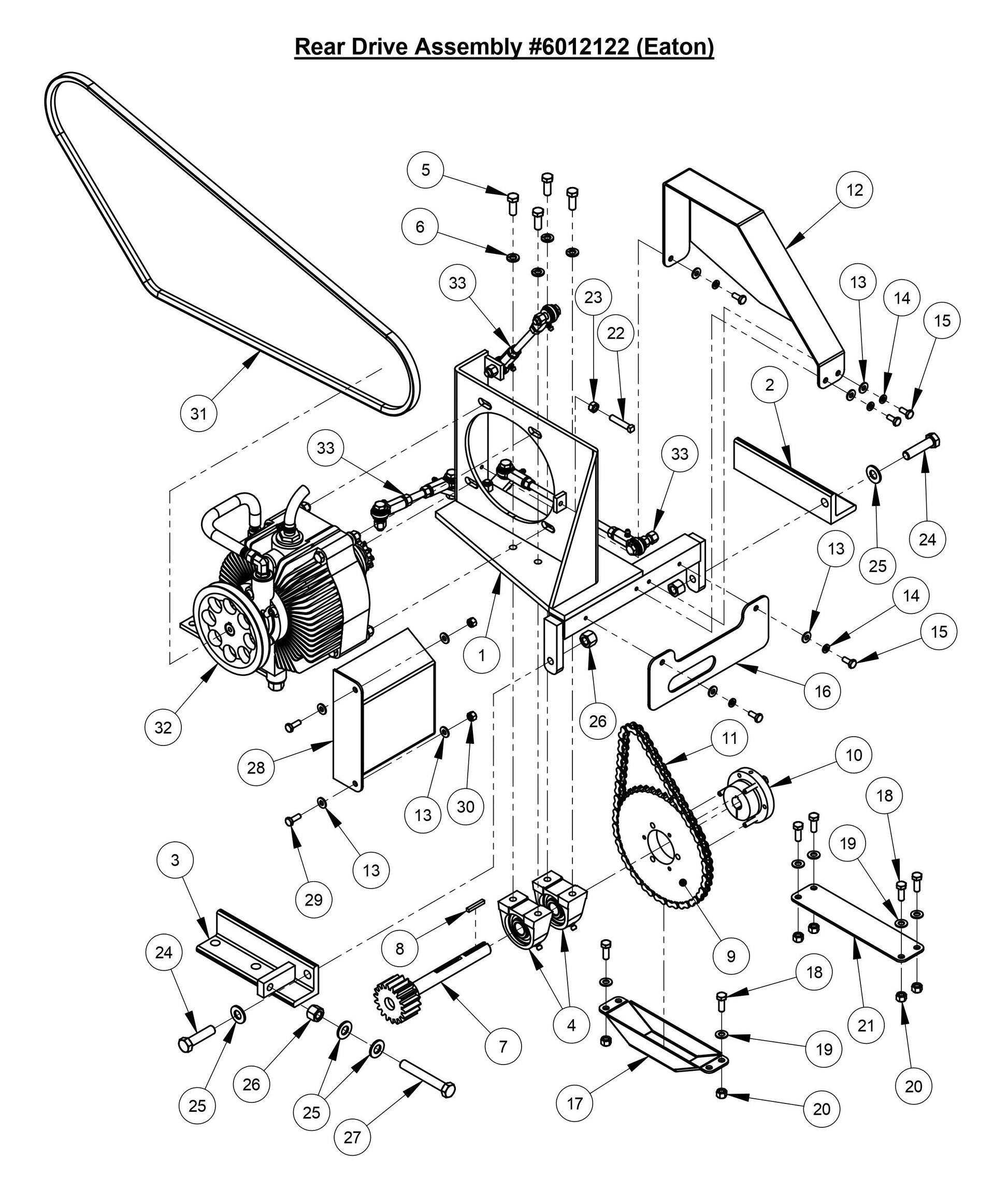 CC3700TE Rear Drive Assembly (Eaton)