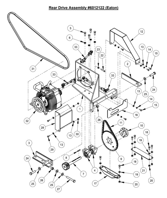CC3700TE Rear Drive Assembly (Eaton)