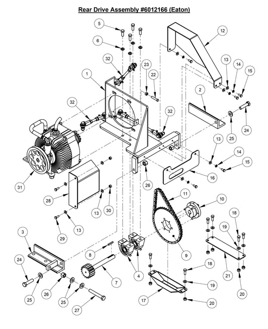 CC3700E Rear Drive Assembly (Eaton)