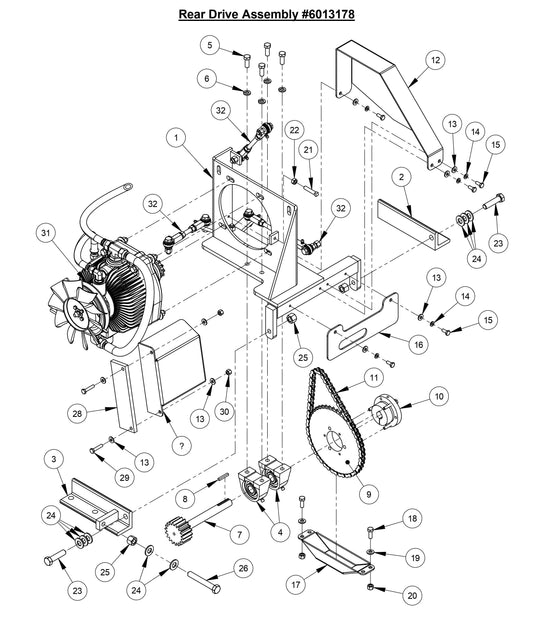 CC6566-3 Rear Drive Assembly