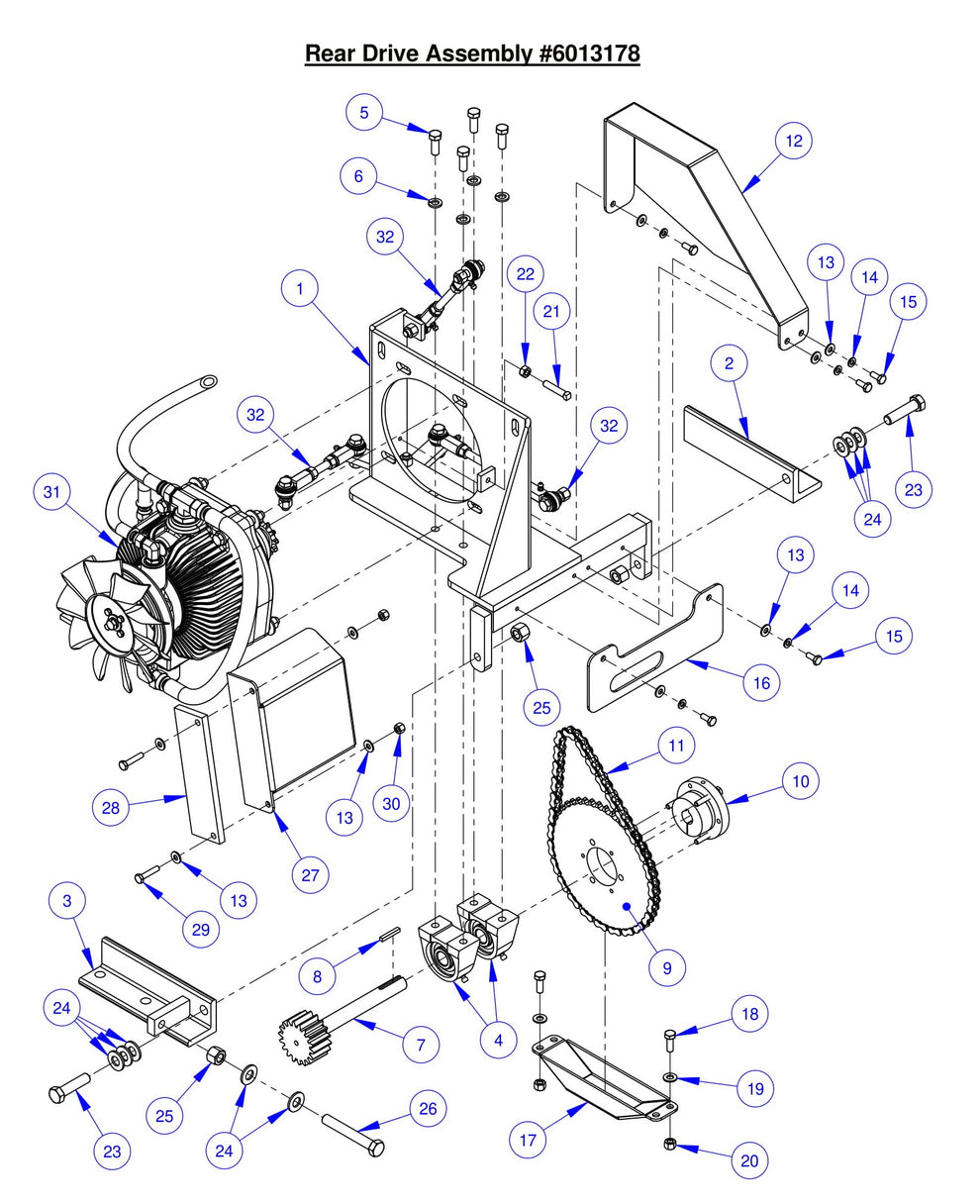 CC6561-3 Rear Drive Assembly