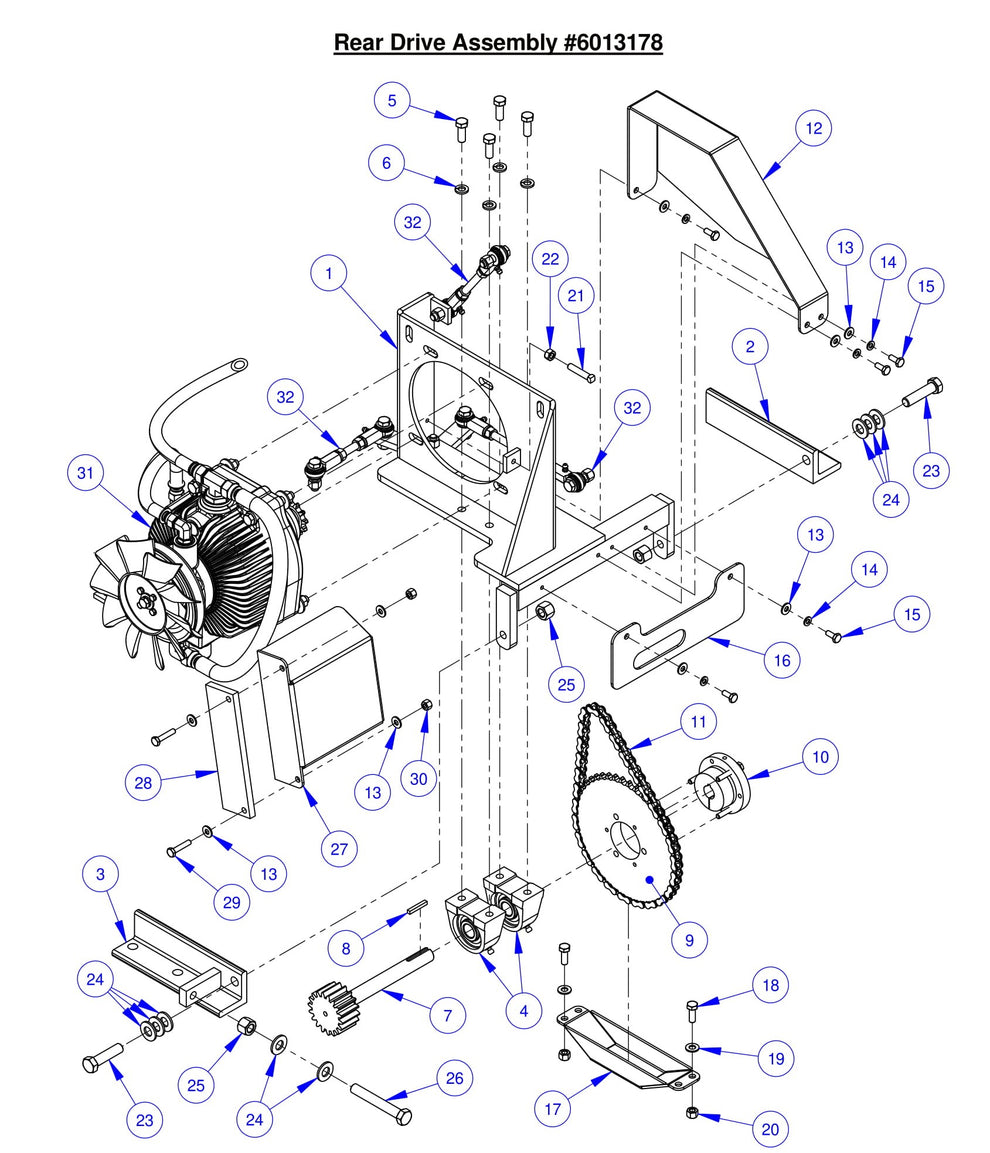 CC6561 Rear Drive Assembly