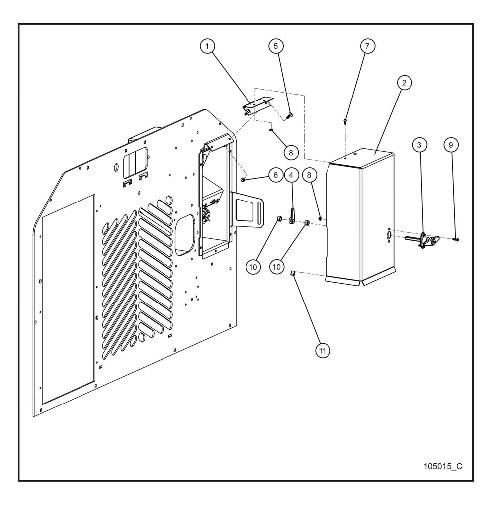 Rear Outlet Cover Parts By Allmand
