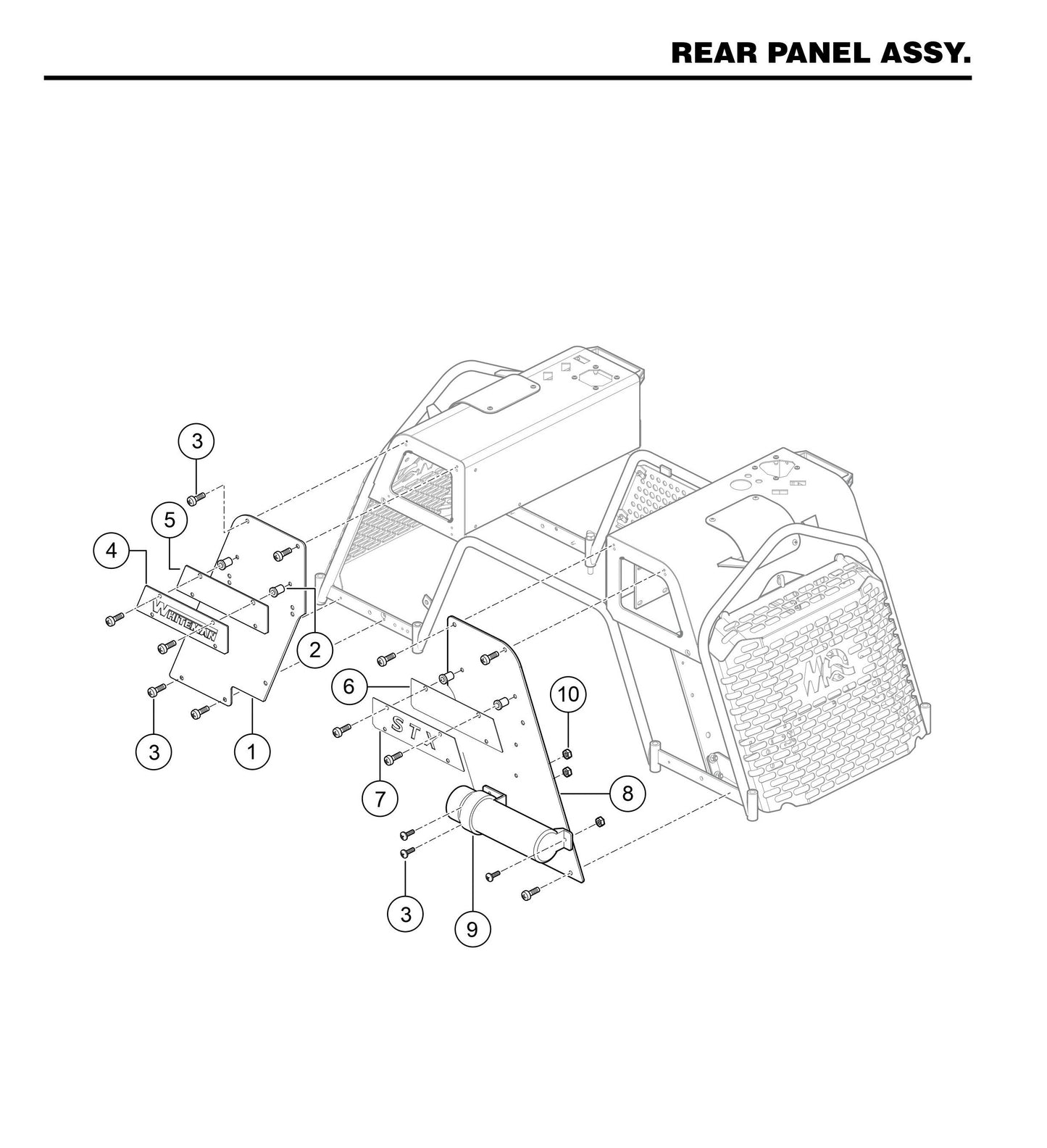STXD6I Rear Panel Assembly