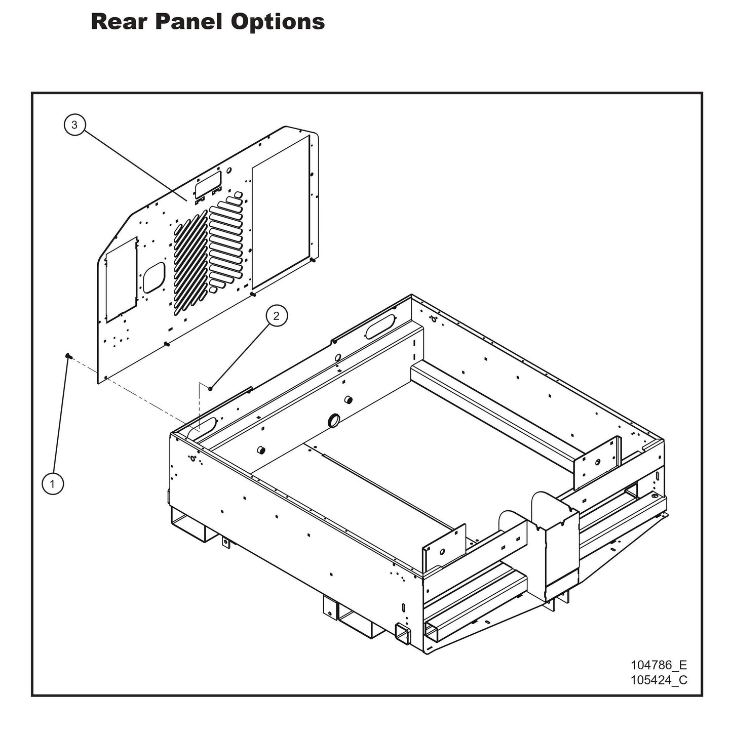 Rear Panel Options Parts by Allmand