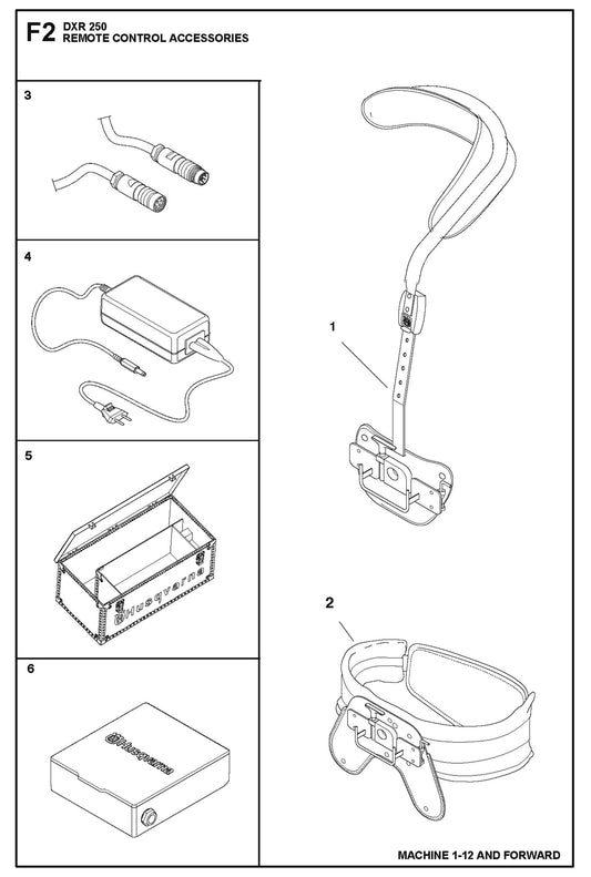 Remote Control Accessories Parts for DXR 250 By Husqvarna