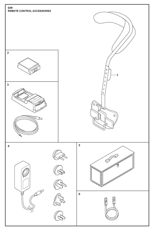 Remote Control Accessories Parts for DXR 305 By Husqvarna