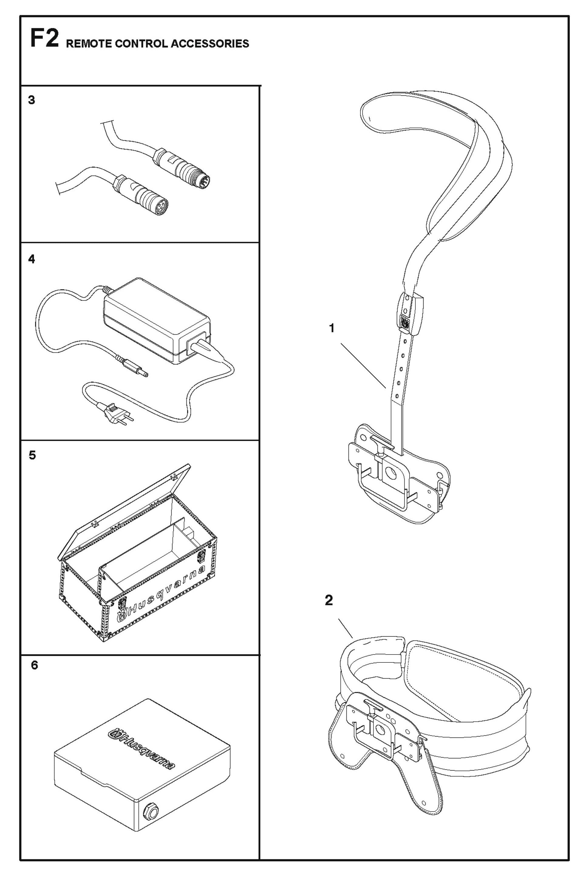 Remote Control Accessories Parts for DXR 300 By Husqvarna