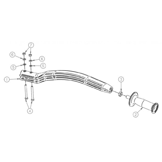 Replacement Parts Diagram Operator Handle Assembly Parts By General Equipment