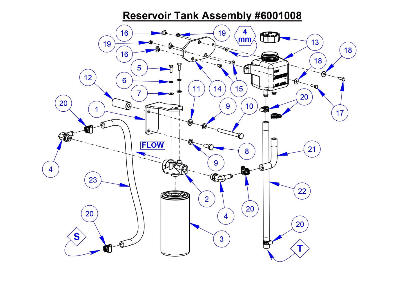 CC5049 Reservoir Tank Assembly