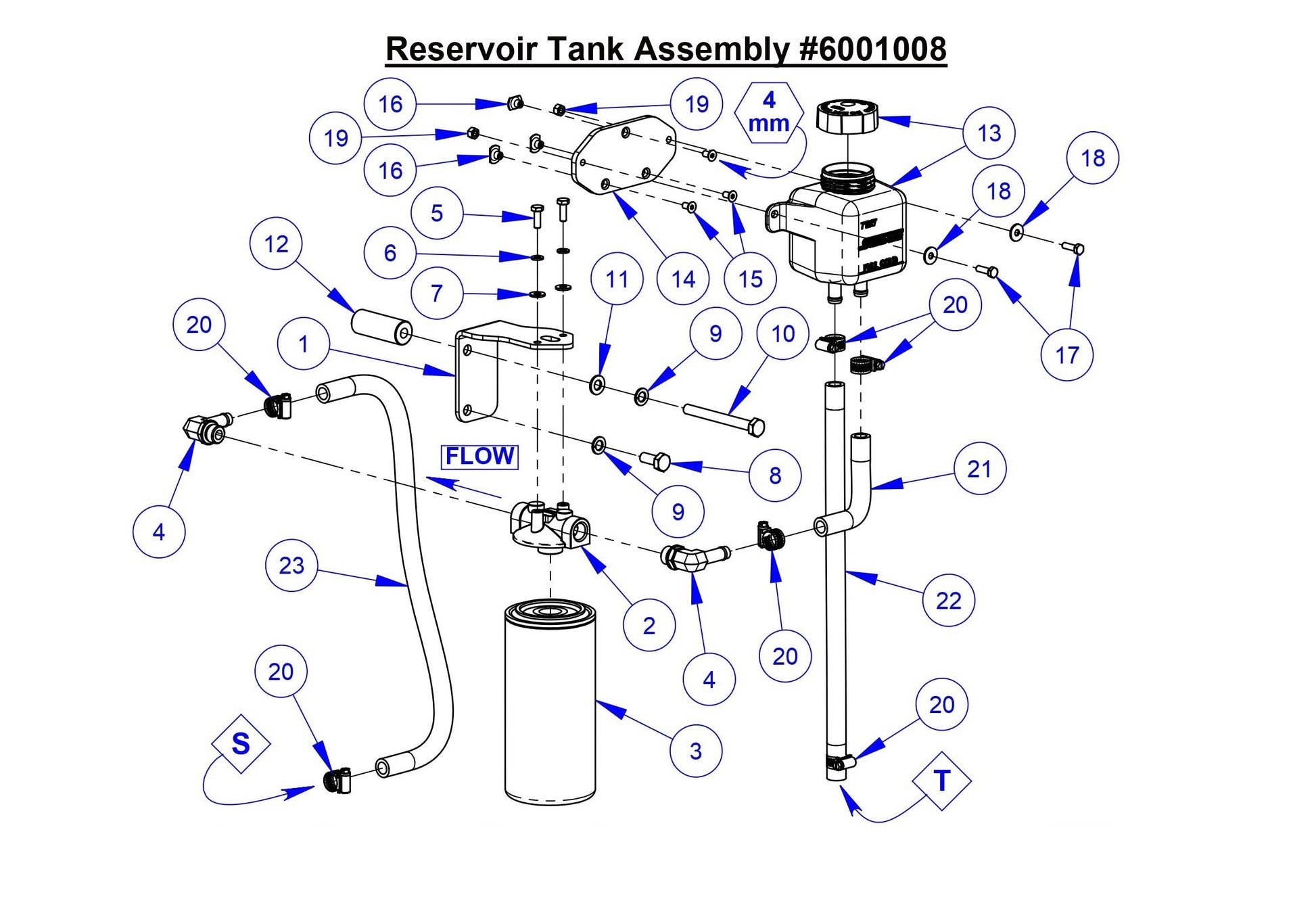CC5049 Reservoir Tank Assembly