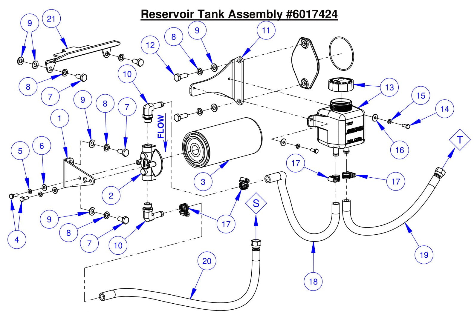 CC7574DK Reservoir Tank Assembly 