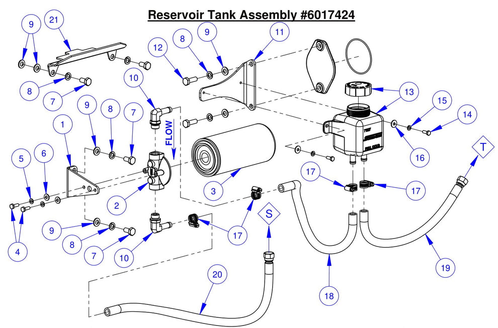 CC7574DK Reservoir Tank Assembly 
