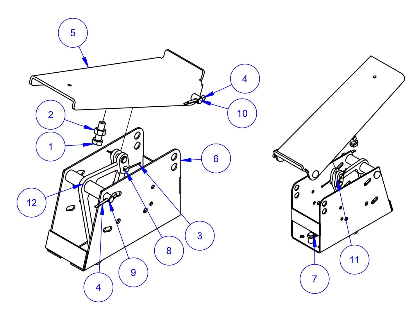 MSP445 (Pre 2021) Throttle Pedal Assembly Parts