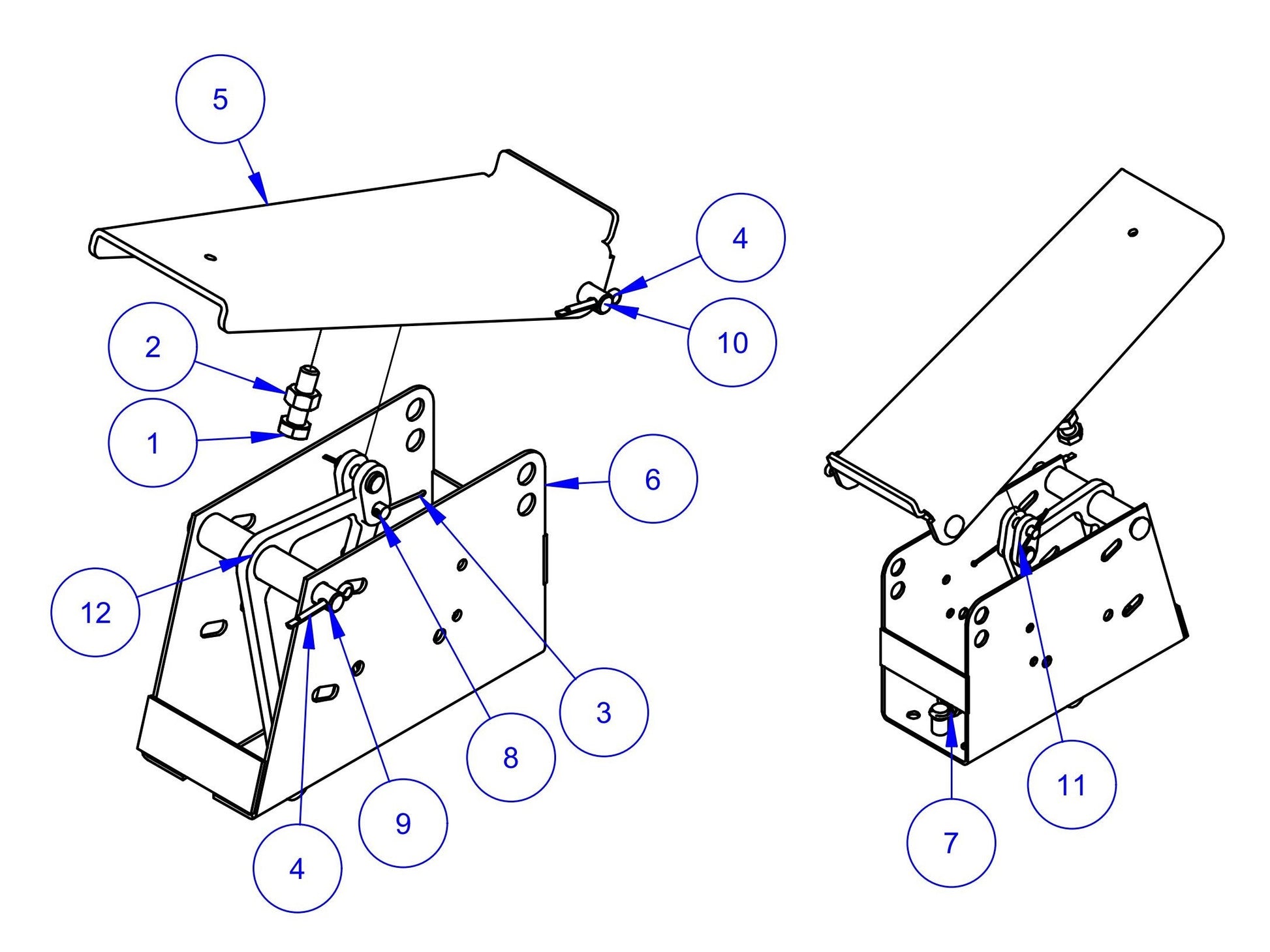 MSP445 (Pre 2021) Throttle Pedal Assembly Parts