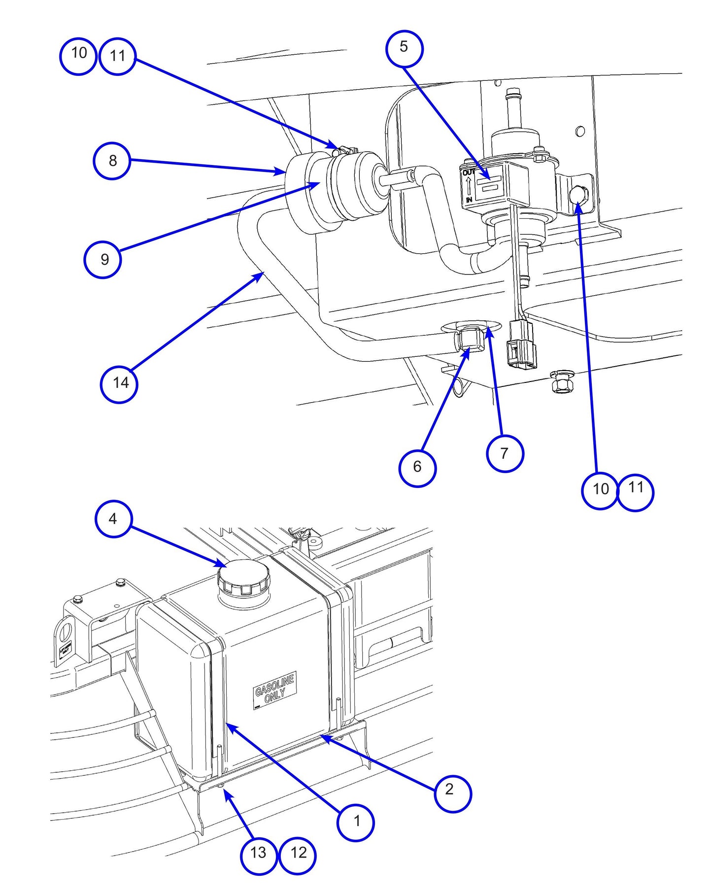 MSP445 (Pre 2021) Fuel System Assembly Parts