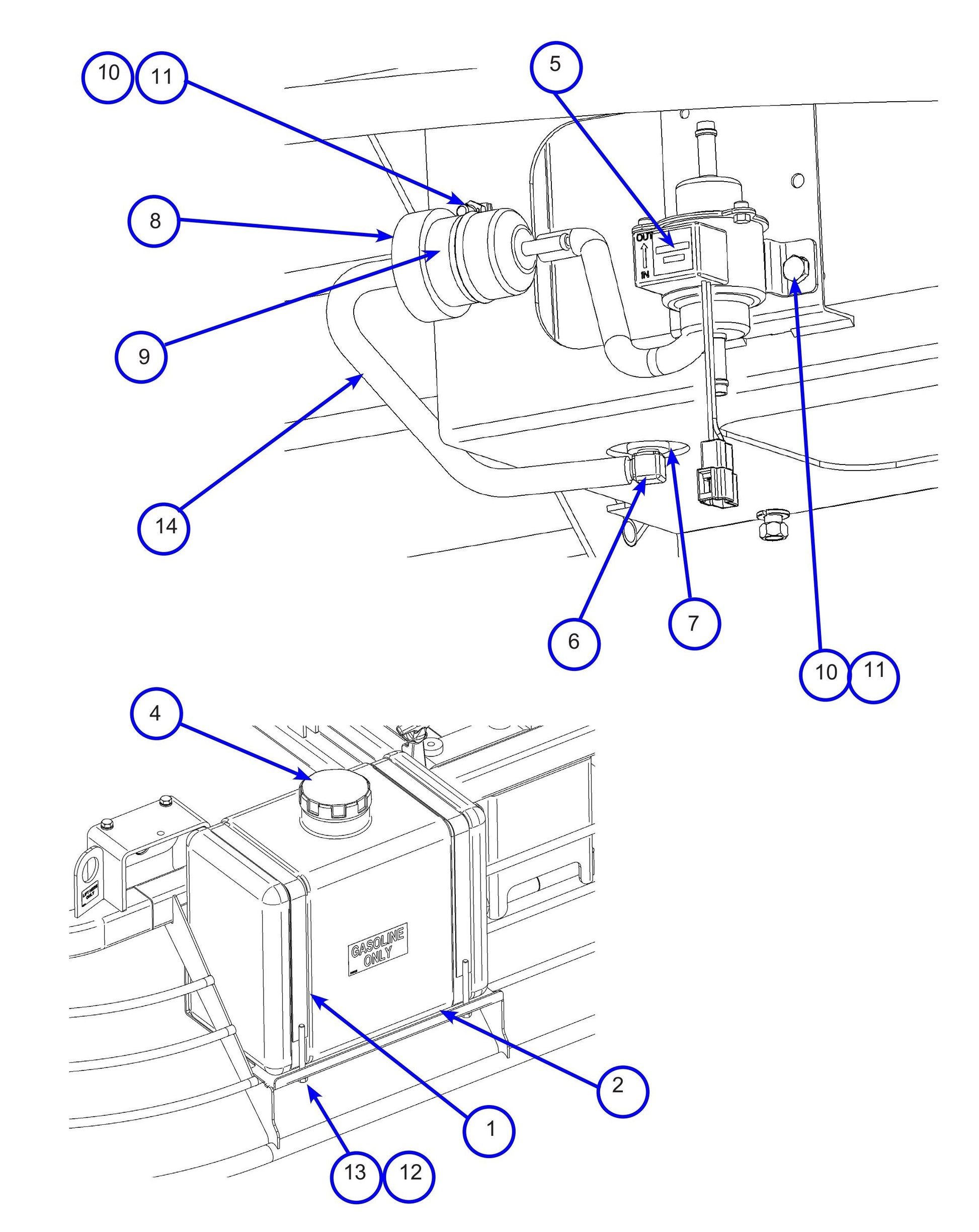 MSP445 (Pre 2021) Fuel System Assembly Parts